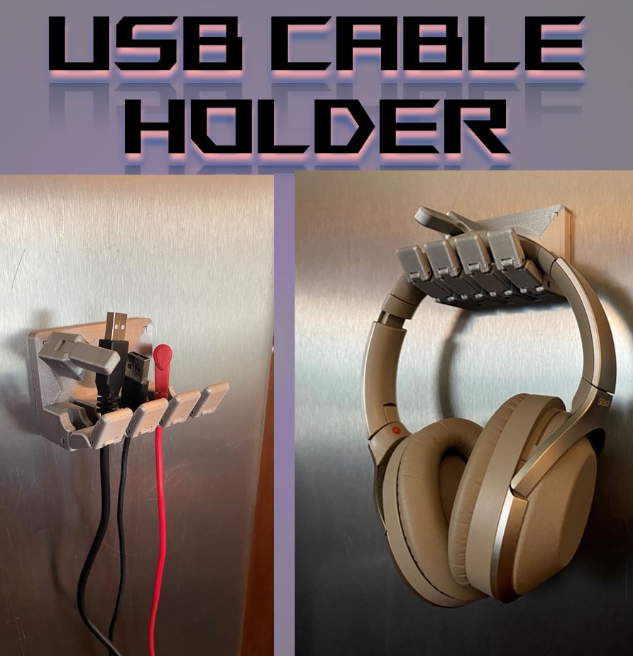 USB- ja testijohtimen pidike