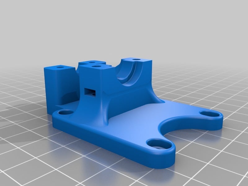 Päivityskiinnike Geeetech A10/A30: E3D V6 Hotend ja Dual 5015 -puhallintuki