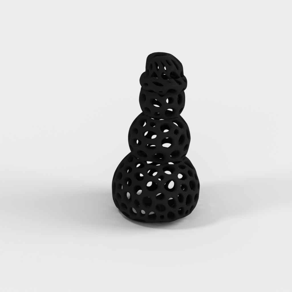Voronoi Lumiukko joulukoristeita