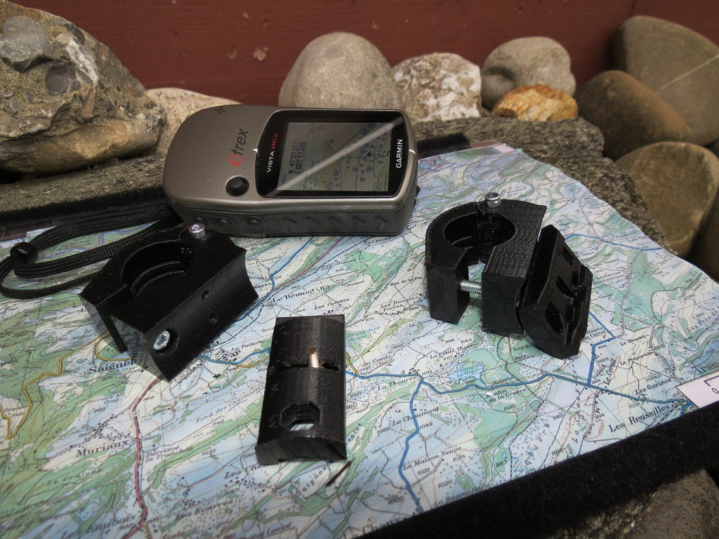 Säädettävä ohjaustangon kiinnitys Garmin eTrex Legend/Vista GPS-laitteille