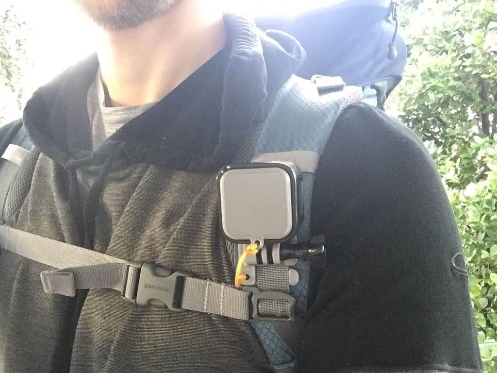 GoPro Session Reppu Olkahihnakiinnike objektiivin suojakannella