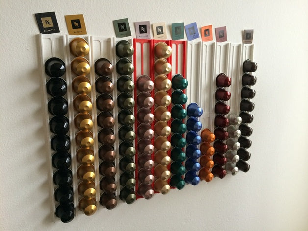 Nespresso-kapseliteline seinäasennusta varten