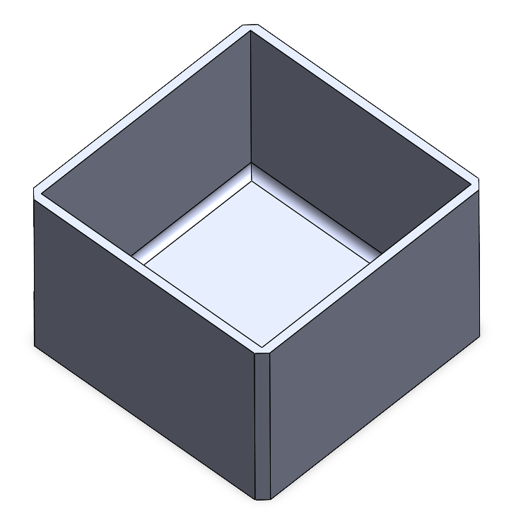 1x1 Tasainen sidottu modulaarinen laatikoiden järjestelijä