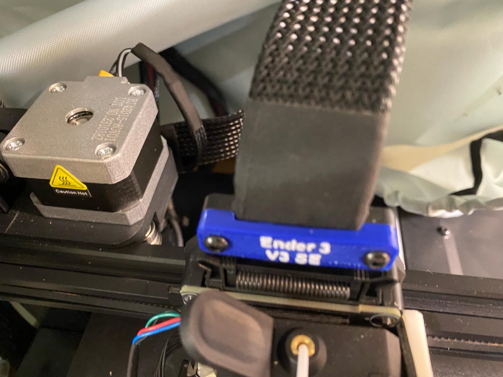 Ender 3 V3 SE -tulostuspään kaapelinpidike