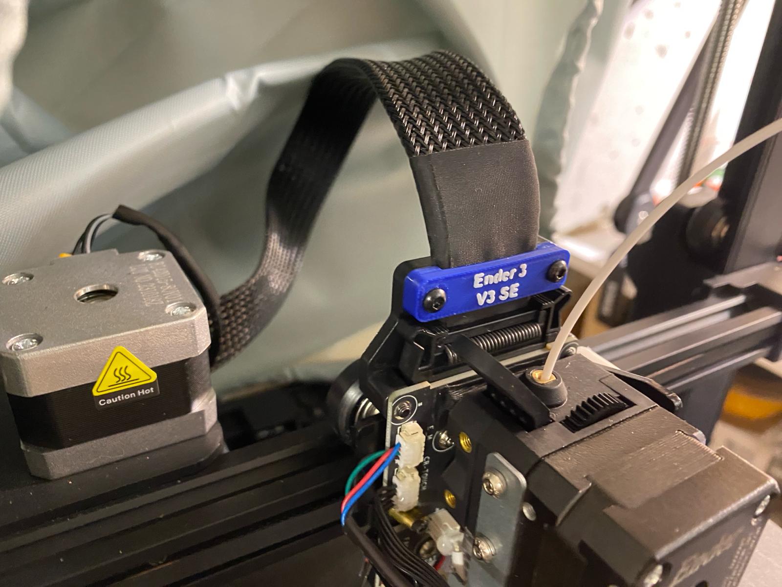 Ender 3 V3 SE -tulostuspään kaapelinpidike