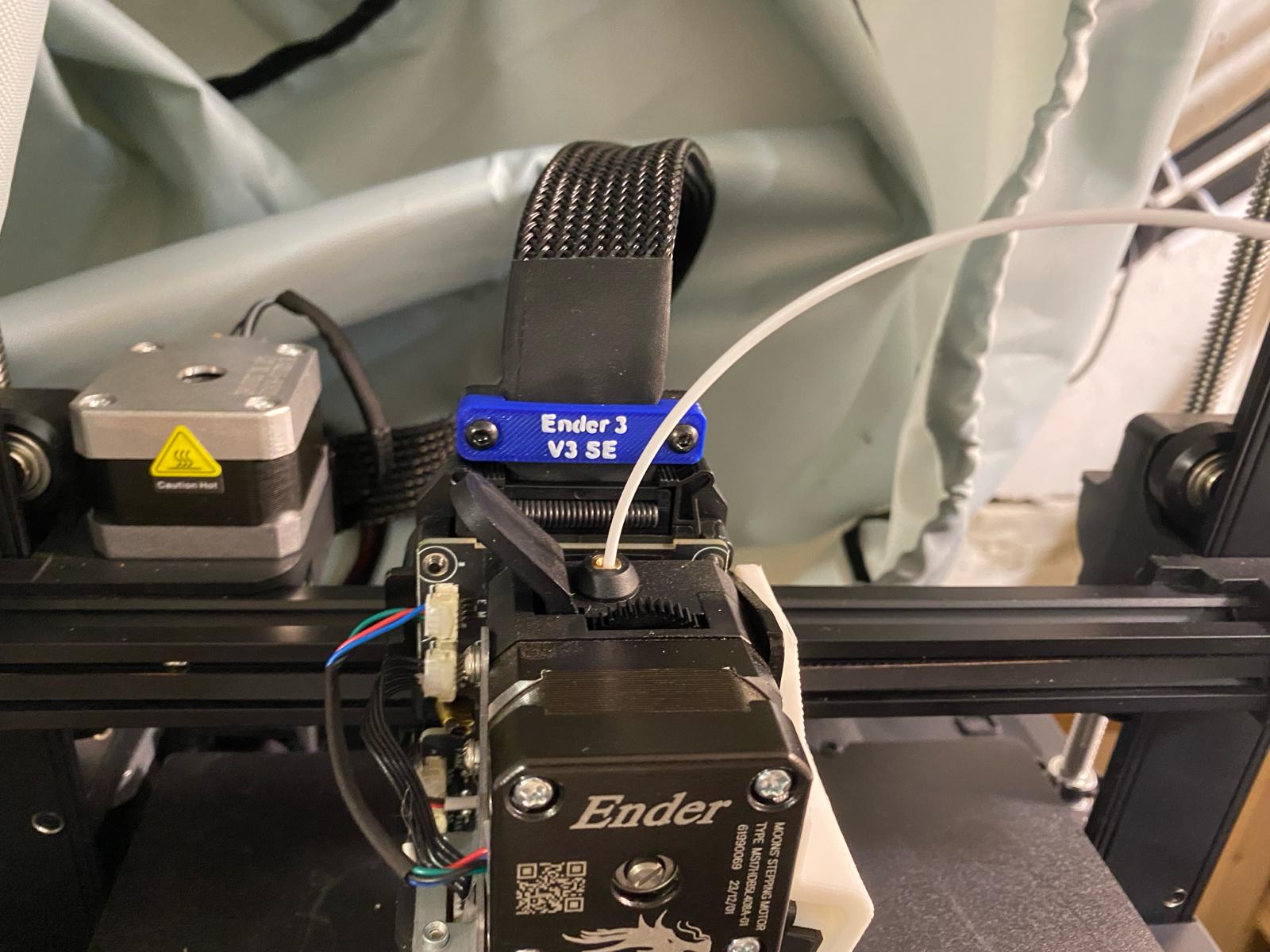 Ender 3 V3 SE -tulostuspään kaapelinpidike
