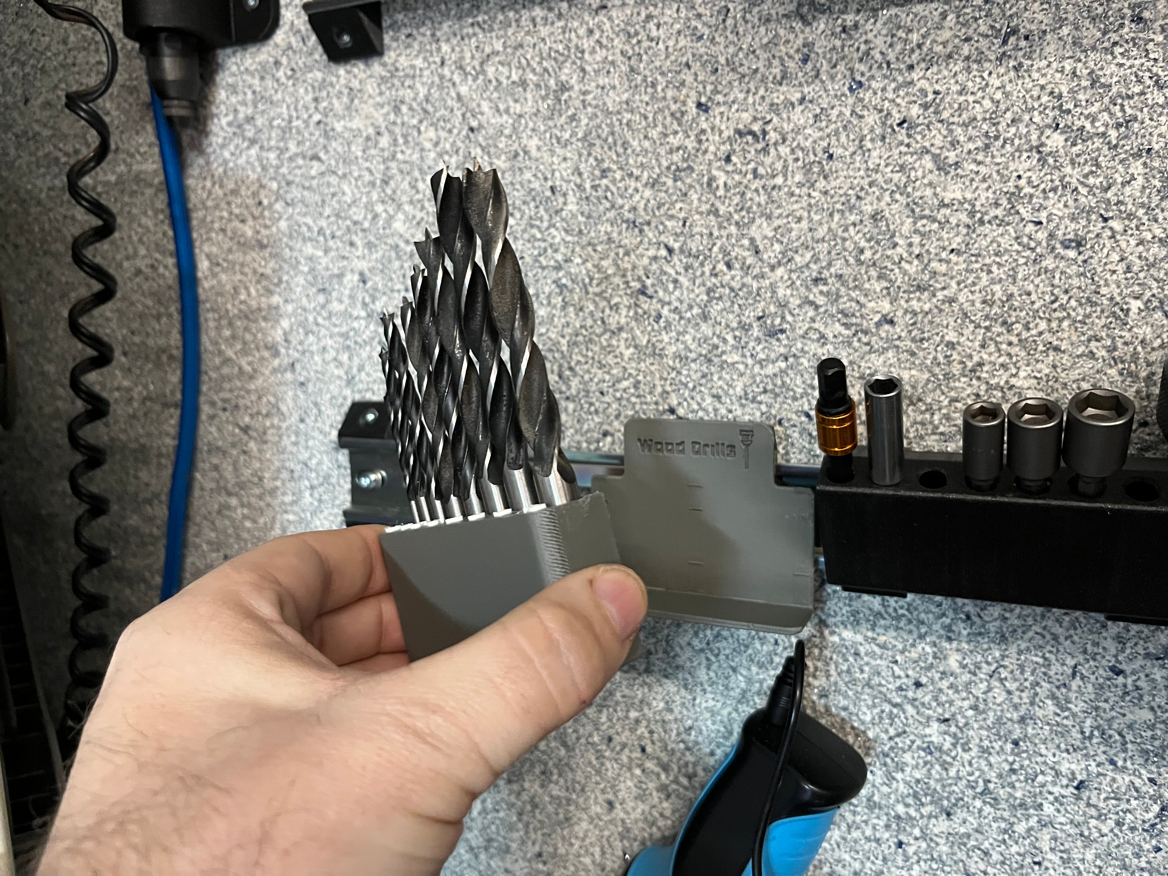 Magneettinen DIN-kisko poranterän pidike (3-10 mm)