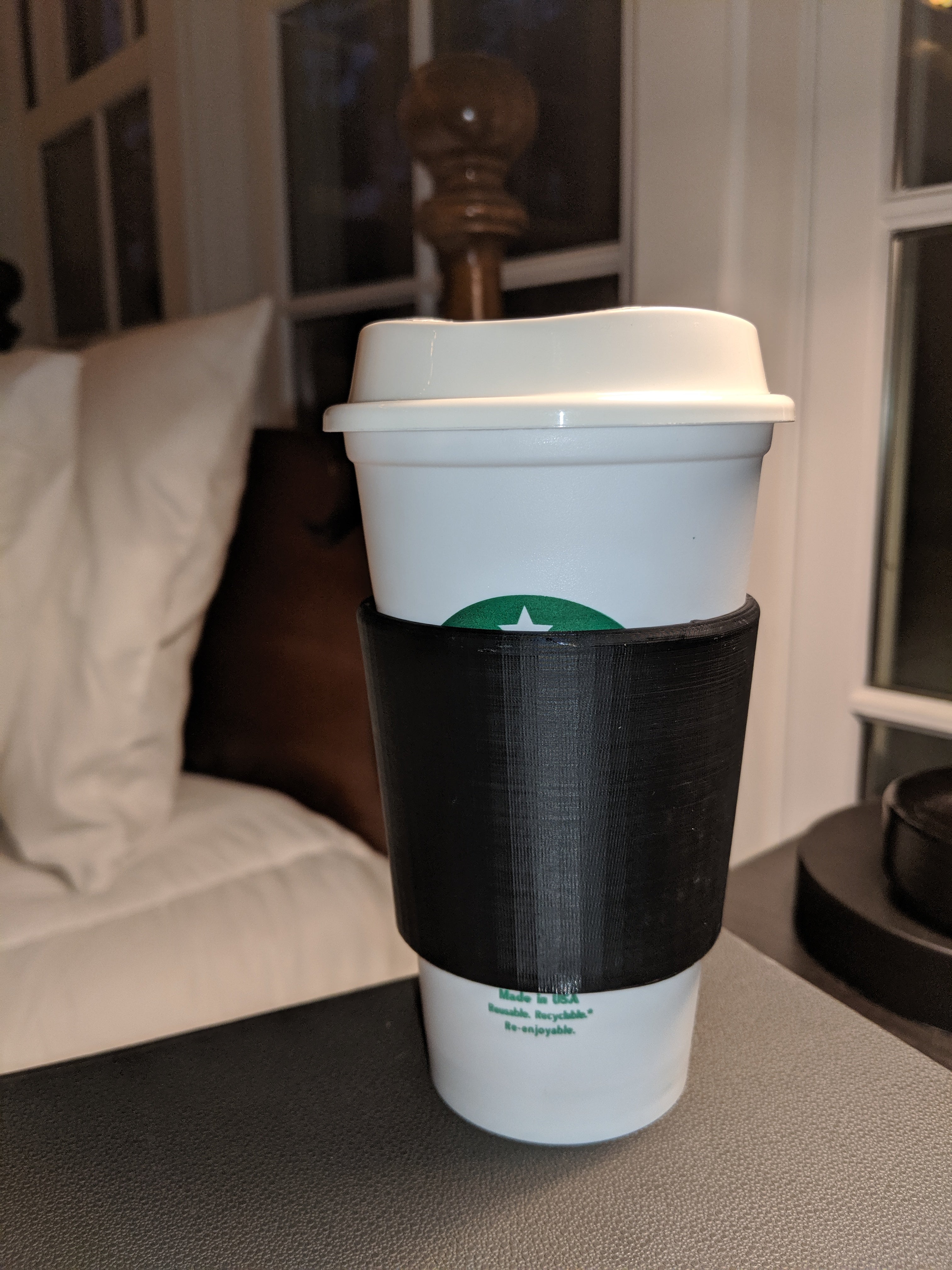 Uudelleenkäytettävä kahvikupin holkki Starbucks Grande -kahville