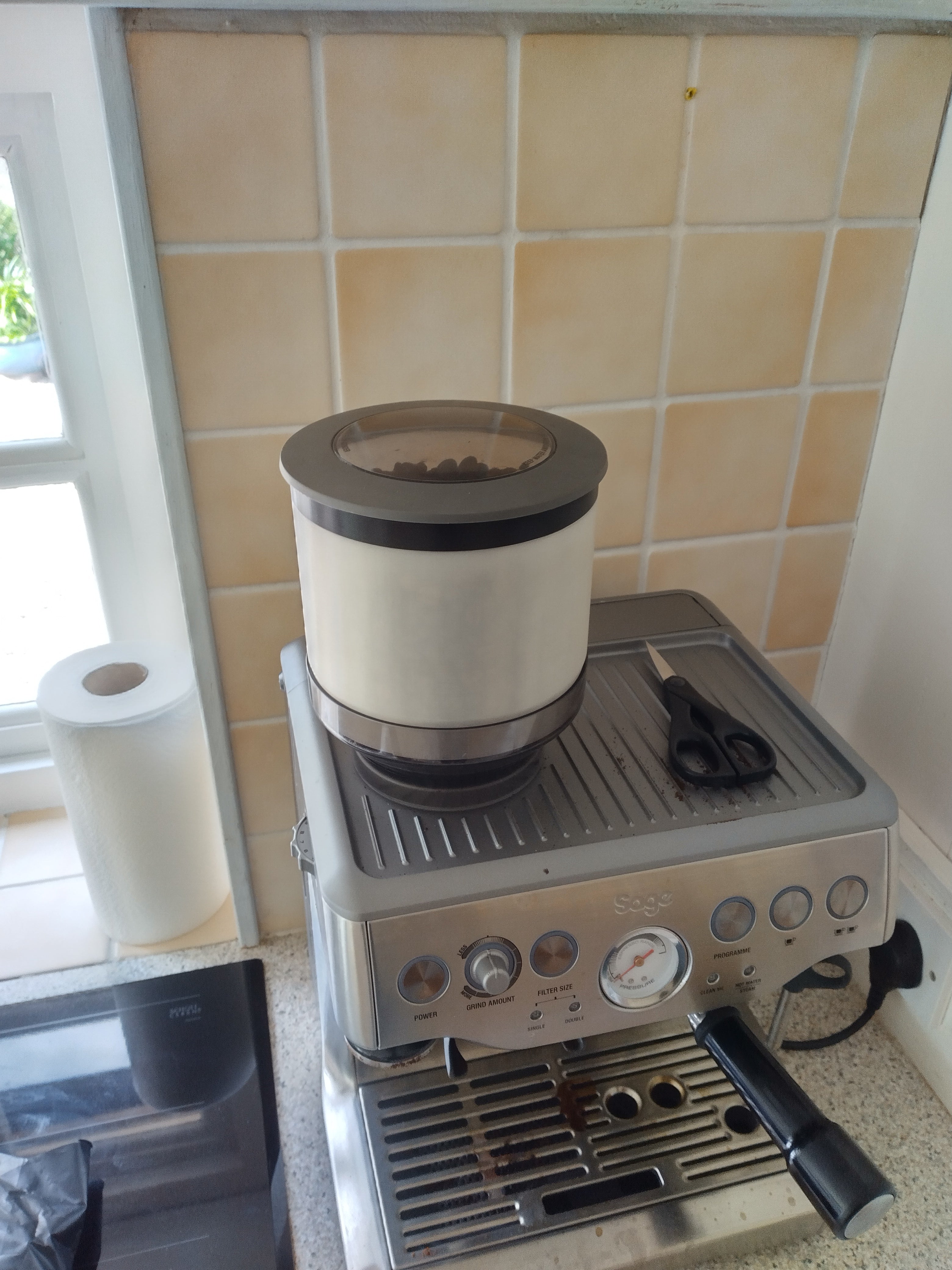 Hopper-laajennus Sage Breville Barista Expressille