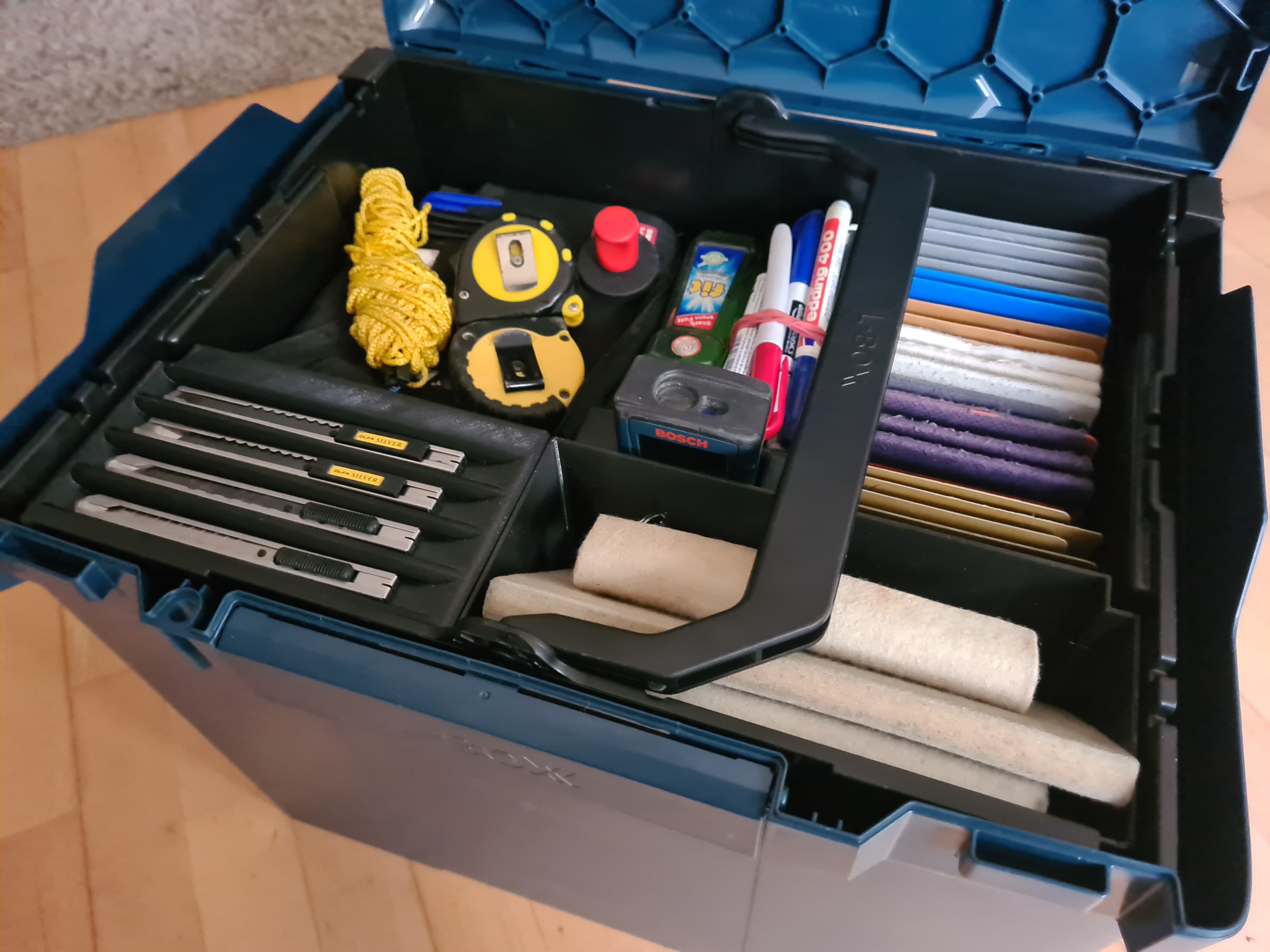 Modulaarinen veitsilaatikko BOSCH L-Boxx- ja Sortimo-järjestelmiin