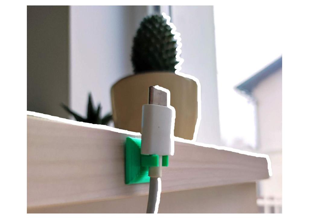 USB-kaapelin pidike