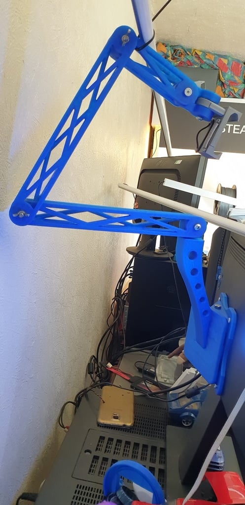 VESA-asennettu puhelimen pidike PC-monitorille