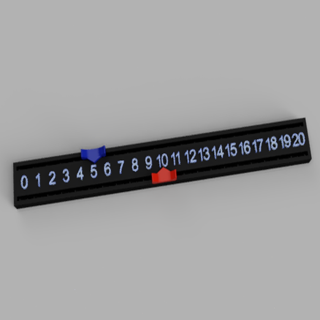 Easy Slide Dual Track Counter - Helppo pelaajan seuranta