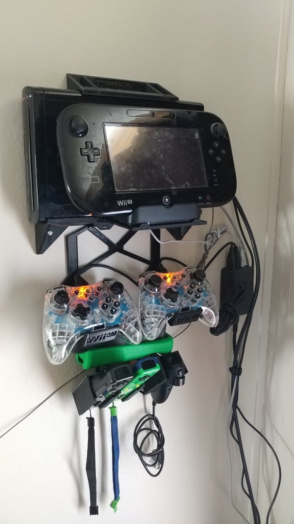 Wii U -seinäkiinnitysjärjestelmä – modulaarinen säilytystila