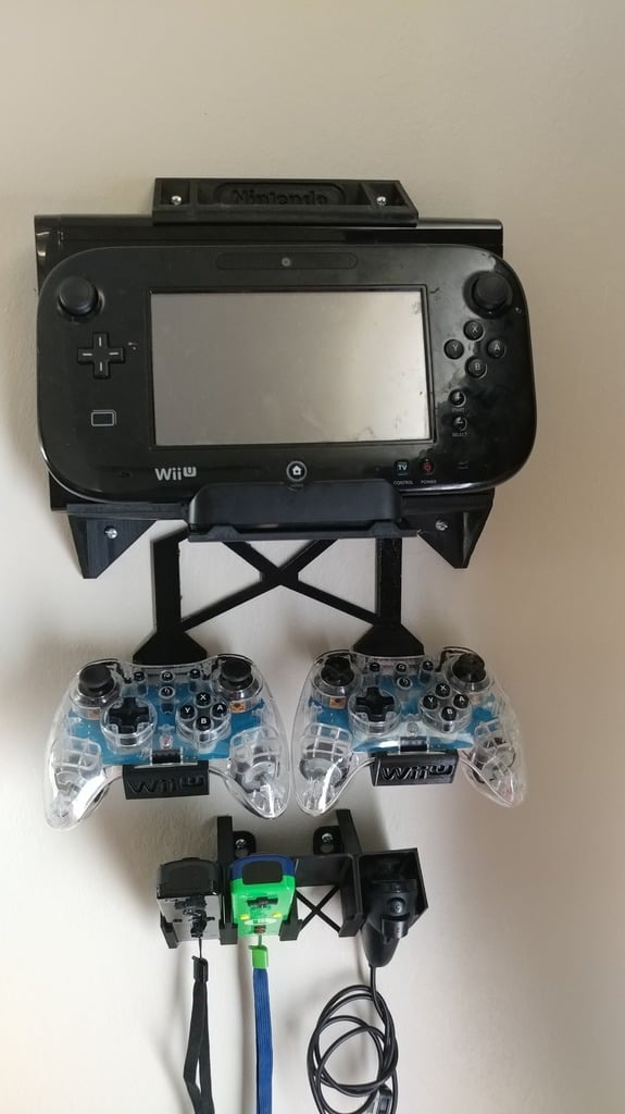 Wii U -seinäkiinnitysjärjestelmä – modulaarinen säilytystila
