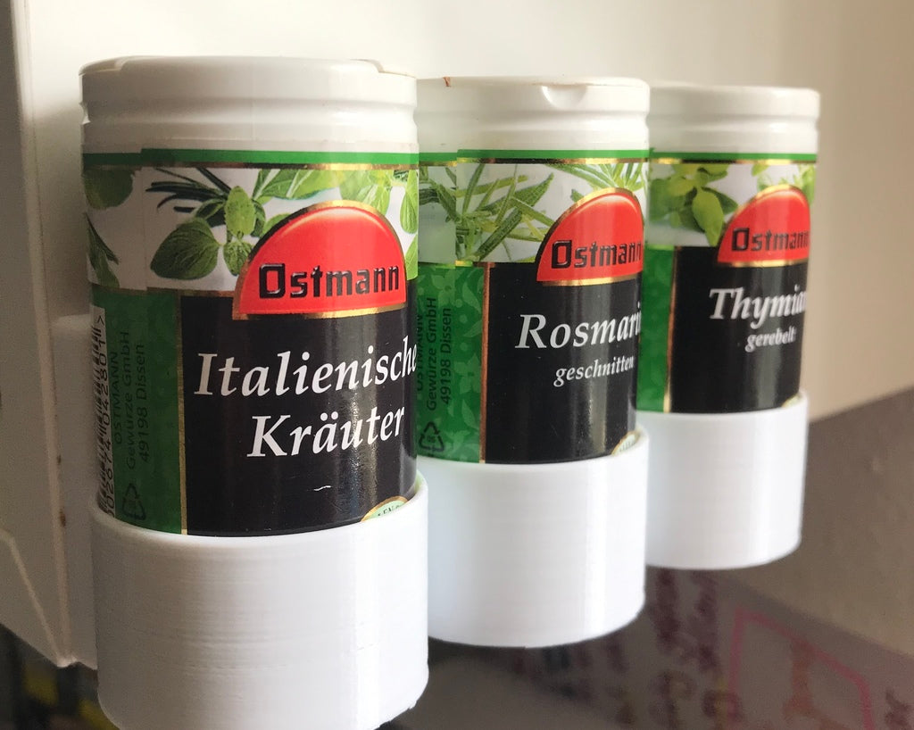 Käytännöllinen mausteteline seinälle tai hyllylle
