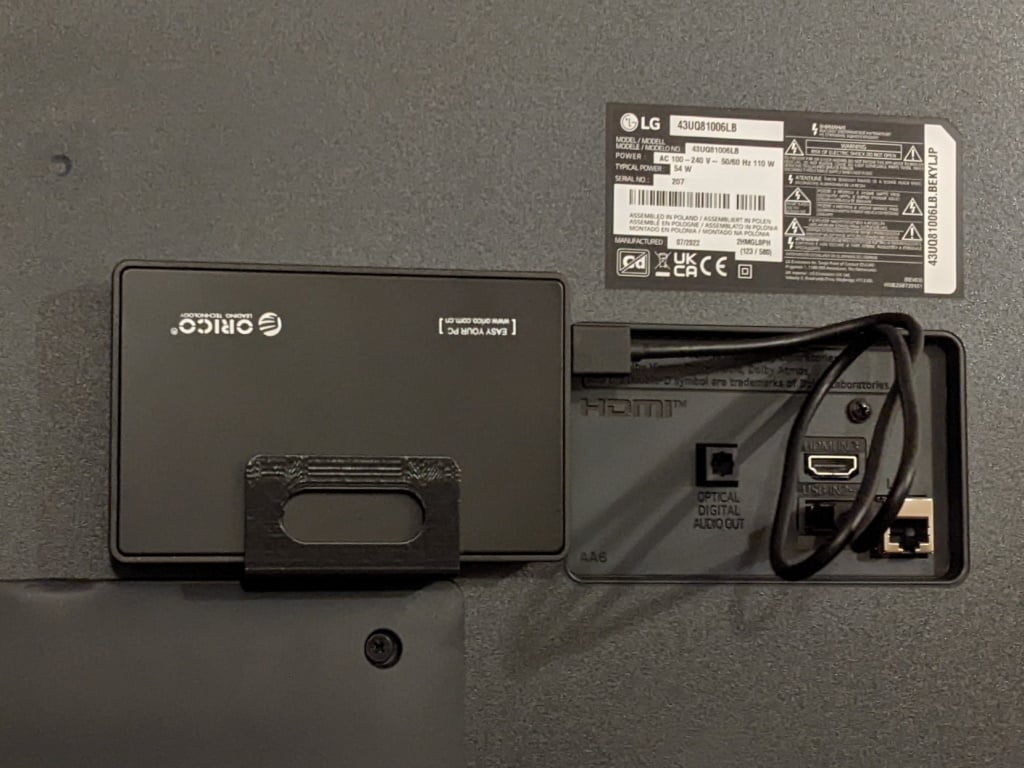 HDD-kiinnike LG-televisioihin – VESA-yhteensopiva asennus