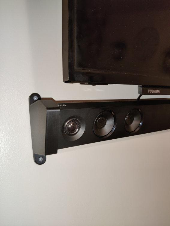LG SJ3 Soundbar - Seinäteline