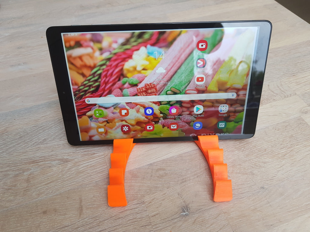 iPad- / tablettiteline, jossa on 5 eri kulmaa