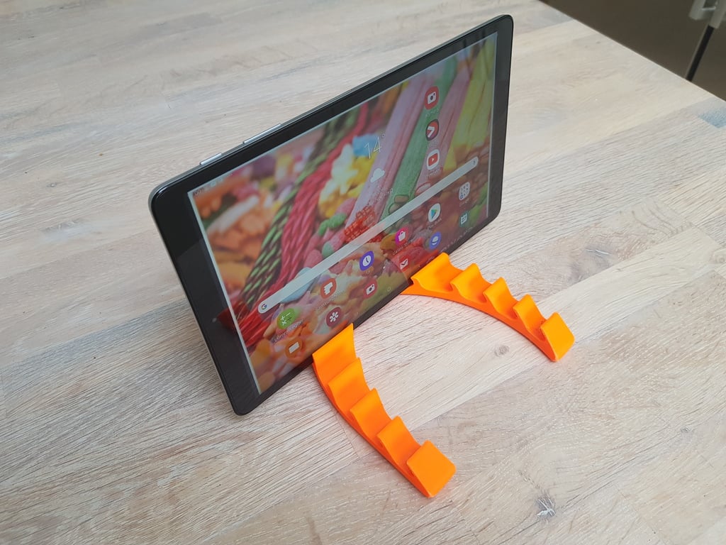iPad- / tablettiteline, jossa on 5 eri kulmaa