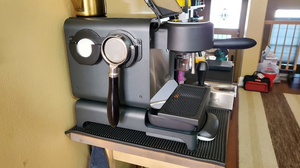 Portafilter- ja kiekko-paperinpidike Decent Espresso DE1:lle