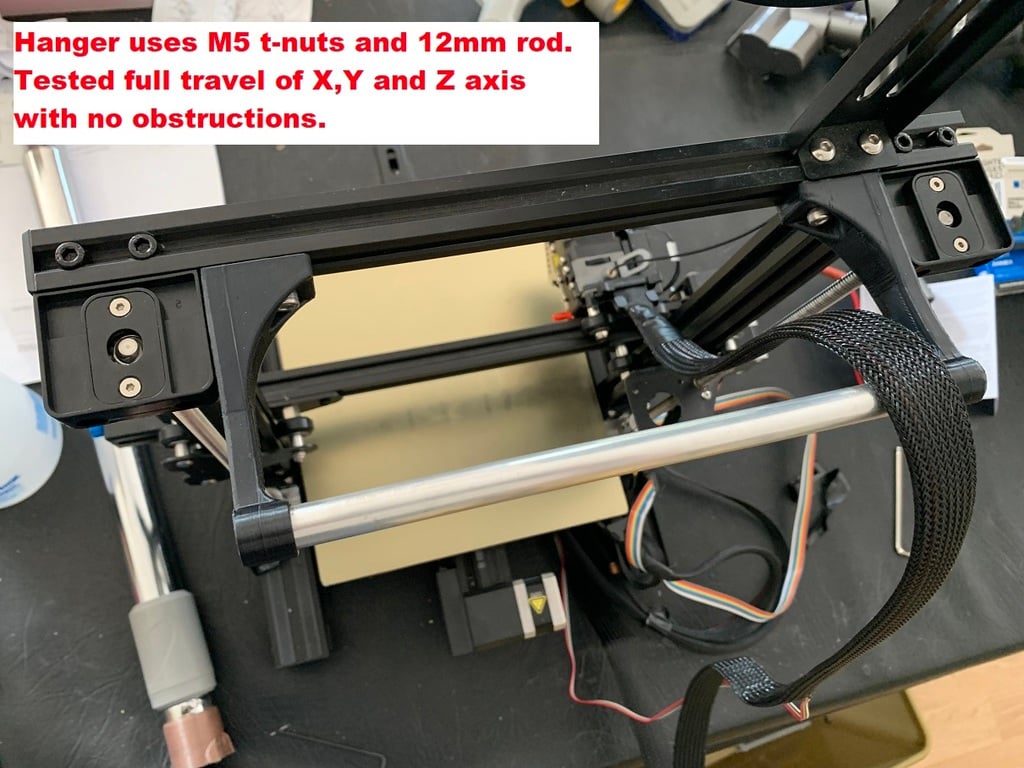 Ender 3 Sprite Extruder Kaapelikoukku