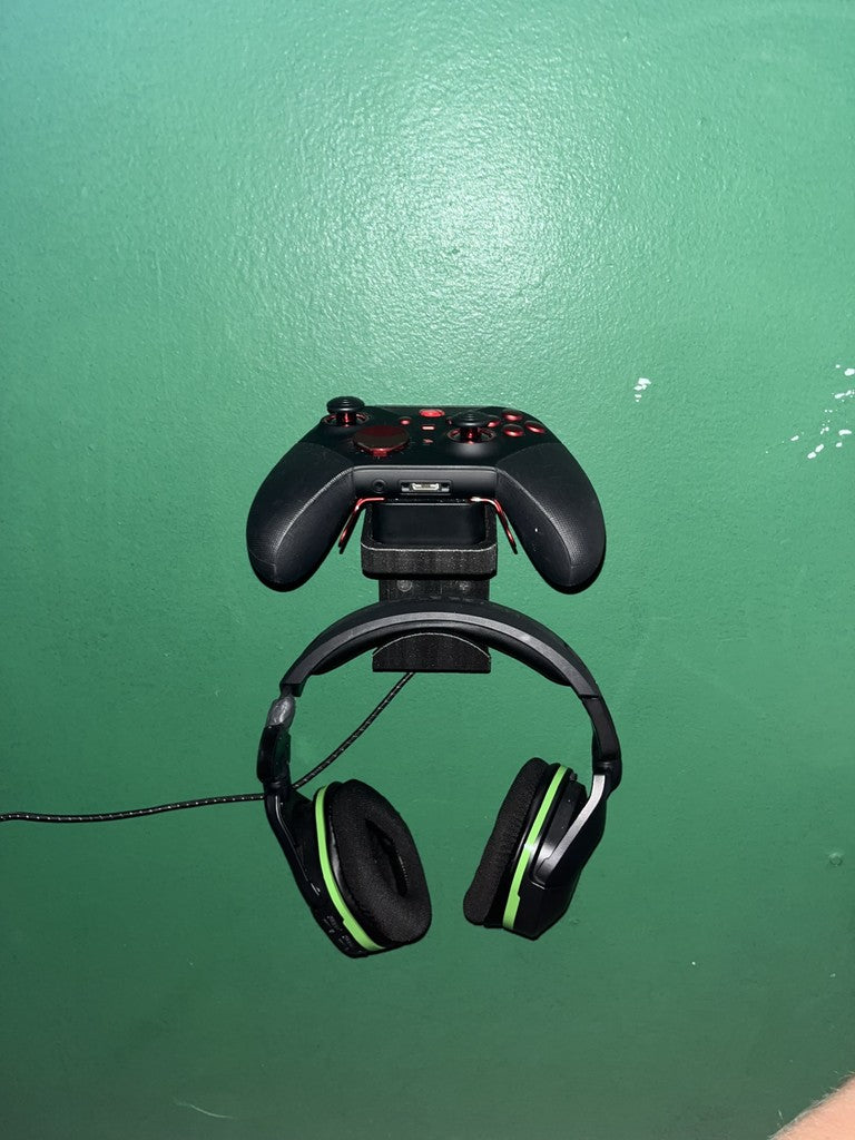 Seinäkiinnike Xbox Elite Series 2 -ohjaimelle, laturille ja kuulokkeille