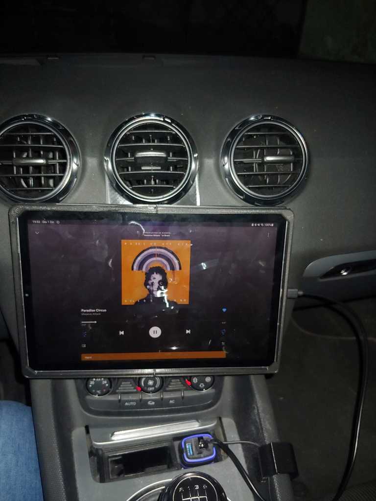 Tabletin pidike Audi TT Mk2:lle (8J) - Yhteensopiva Samsung Galaxy S6:n kanssa