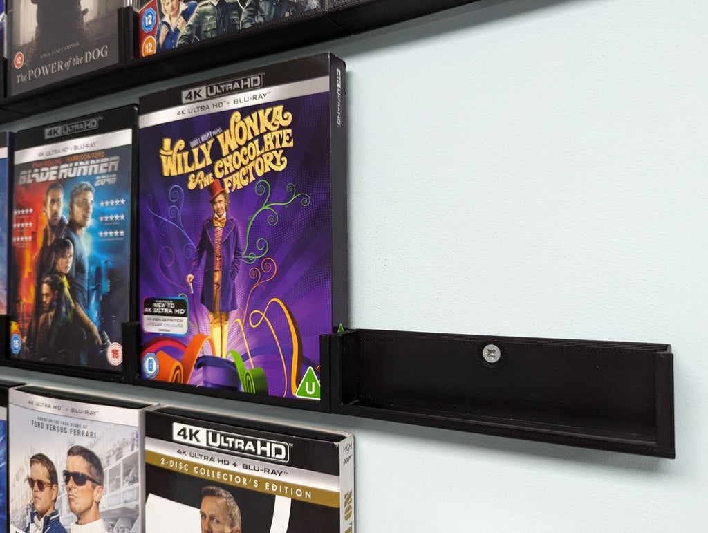 Seinäkiinnike Blu-ray-, DVD-, PlayStation- ja Xbox-koteloille