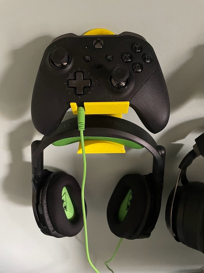 Xbox-ohjain ja headset-teline langallisille headseteille