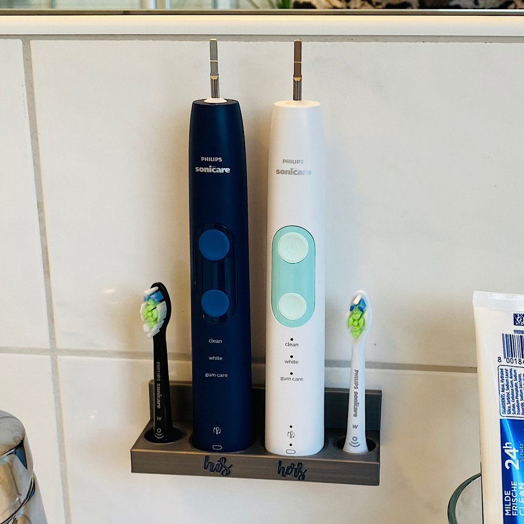 Käytännöllinen Philips Sonicare -hammasharjan pidike kahdelle