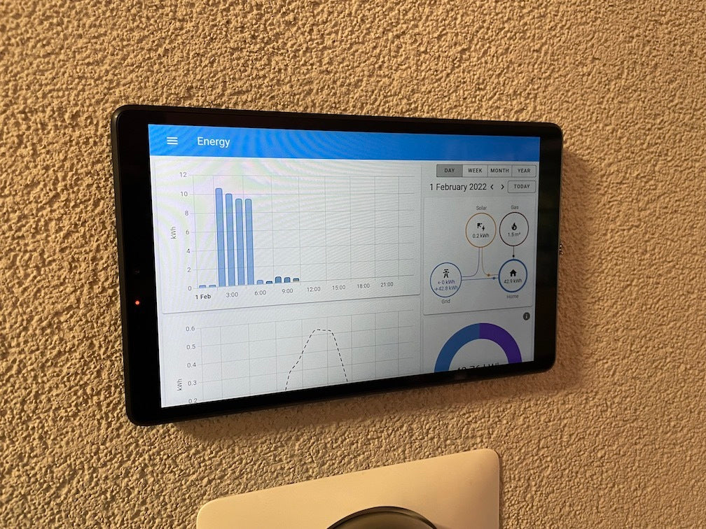 Näkymätön matalaprofiilinen seinäteline tabletille