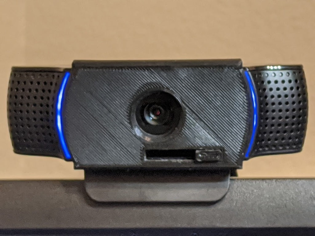 Webcam-suojus liukusäätimellä Logitech C922 -kameralle