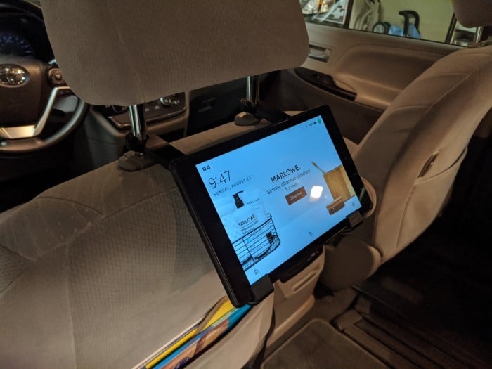 Yksinkertainen tablet-autoteline ilman laitteistoa (sopii Kindle Firelle ja muille tableteille)