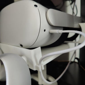 Oculus Quest 2 -teline Elite Strapilla ja kaapelikannattimella