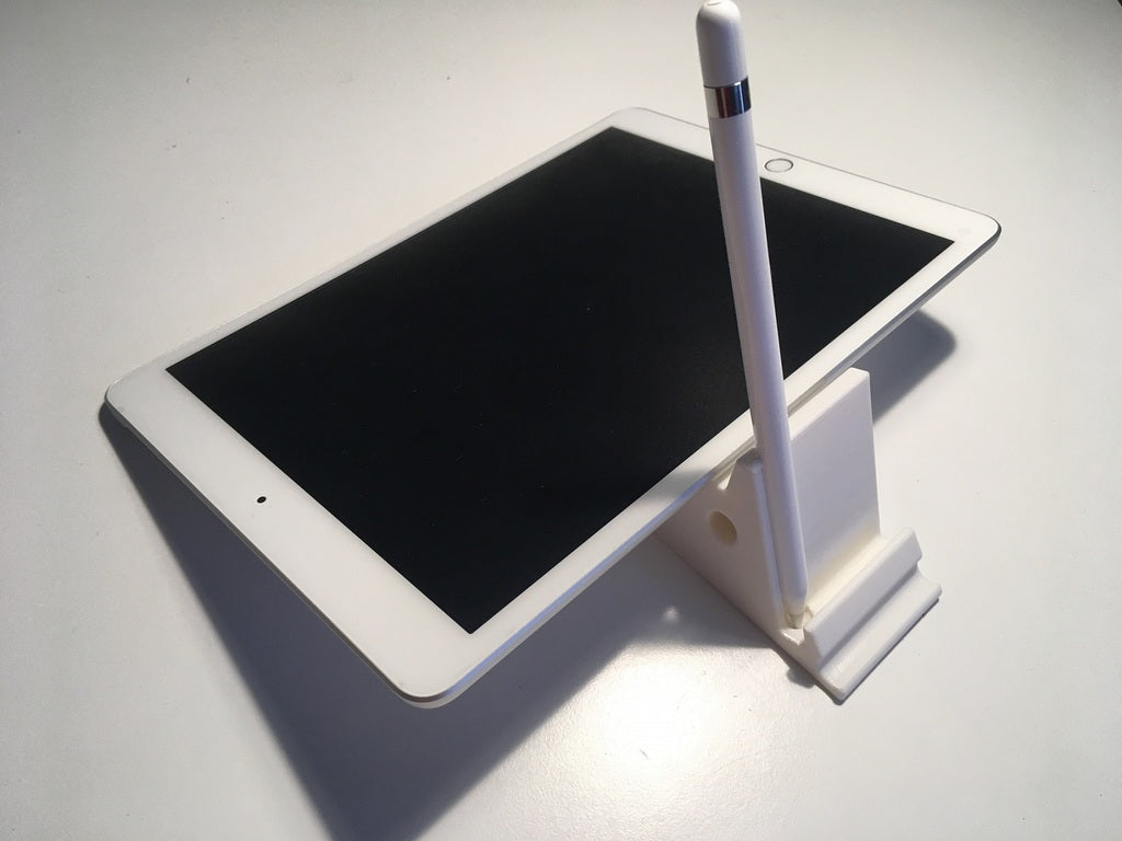 2-suuntainen iPad-teline, jossa on Apple Pencil -pidike