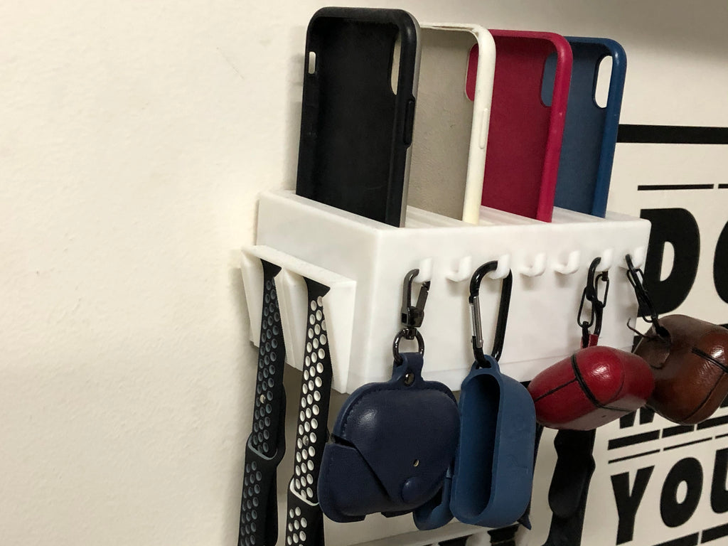 Käytännöllinen säilytyslaatikko AirPods-, iPhone- ja Apple Watch -koteloille