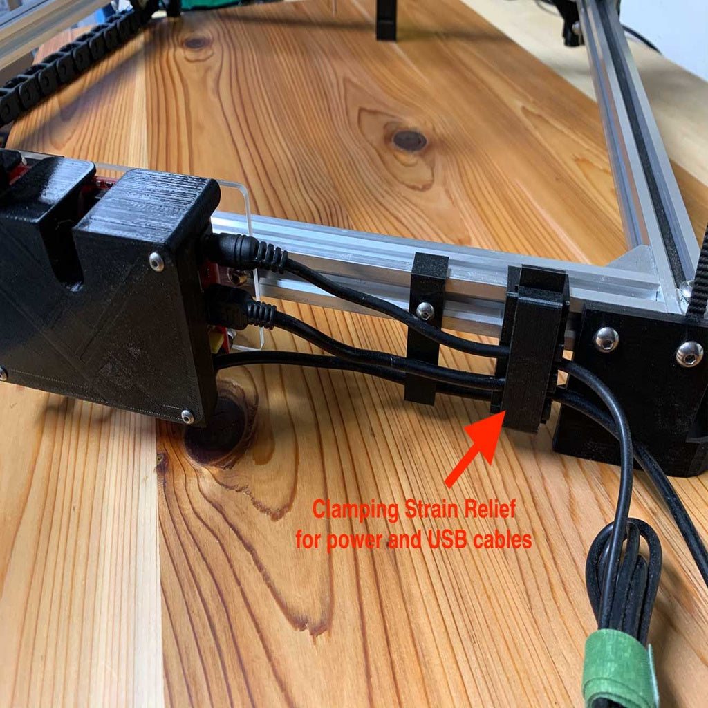 Brock 2020 Kaapelinpidike puristimella 30x40 Laser Engraver CNC:lle