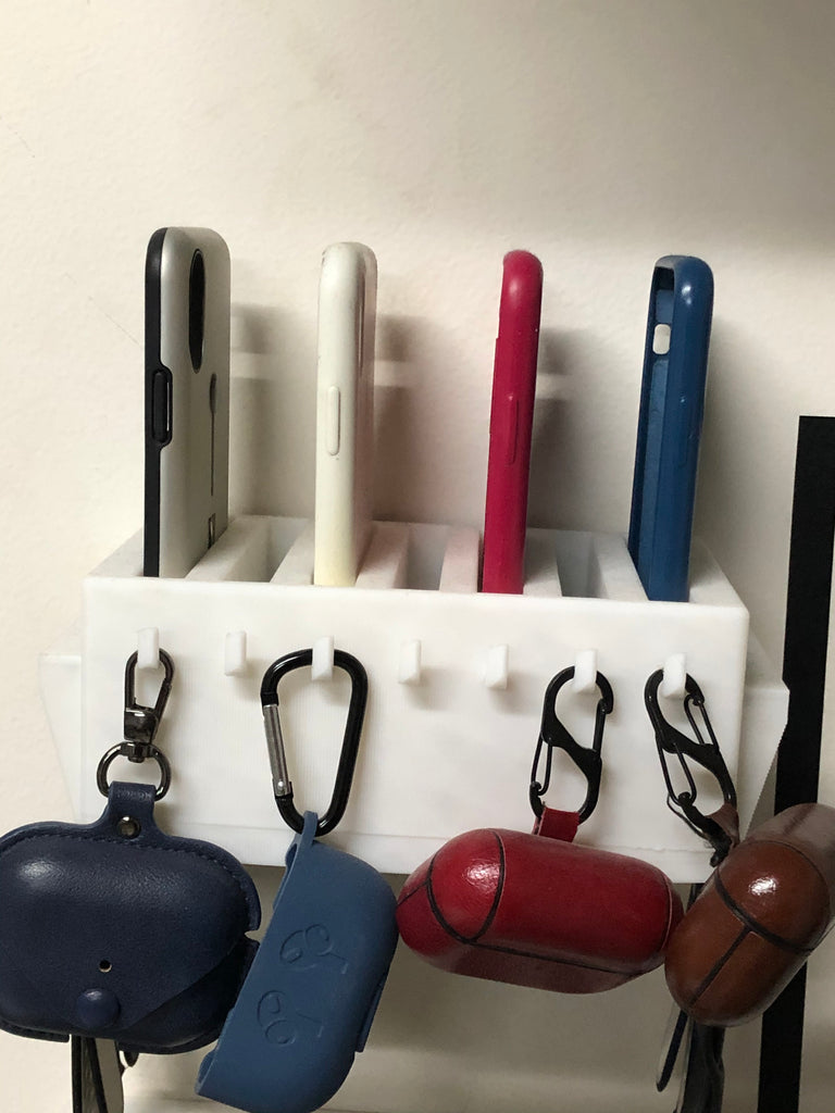 Käytännöllinen säilytyslaatikko AirPods-, iPhone- ja Apple Watch -koteloille