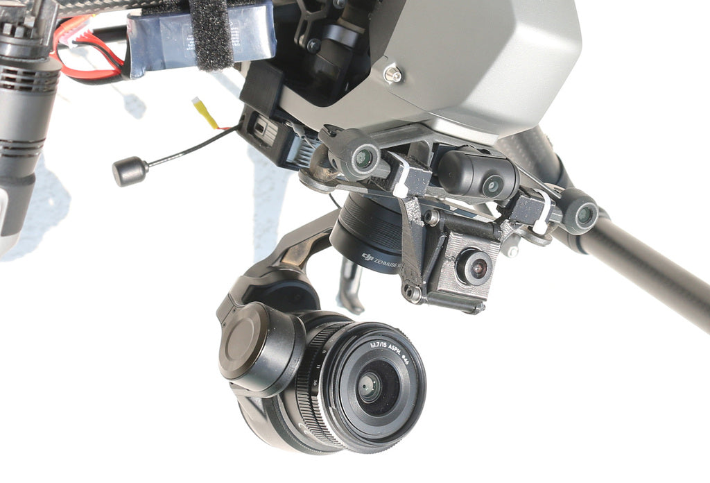 DJI FPV-kameran ja ilmayksikön kiinnitys Inspire 2:een - Päivitys 01/2022