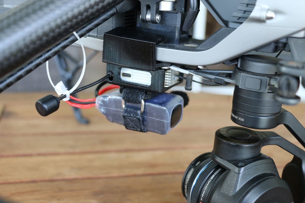 DJI FPV-kameran ja Air Unit -kiinnike Inspire 2:lle