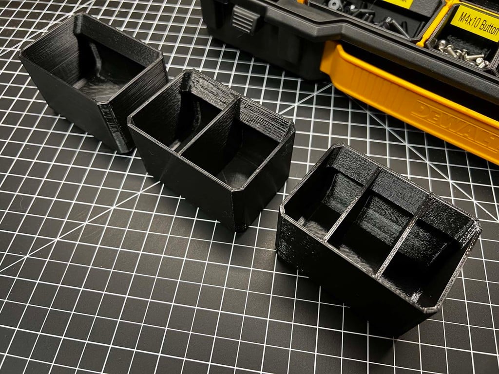 Modulaariset järjestäjälaatikot pienille osille