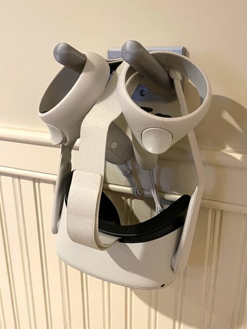Klassinen kitara ja Oculus VR Goggle -kiinnike
