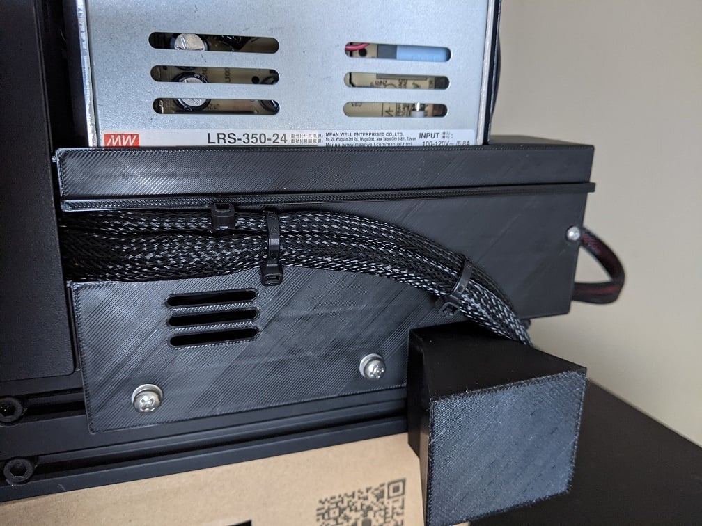 Suojakansi Ender 3 V2 PSU -liittimelle