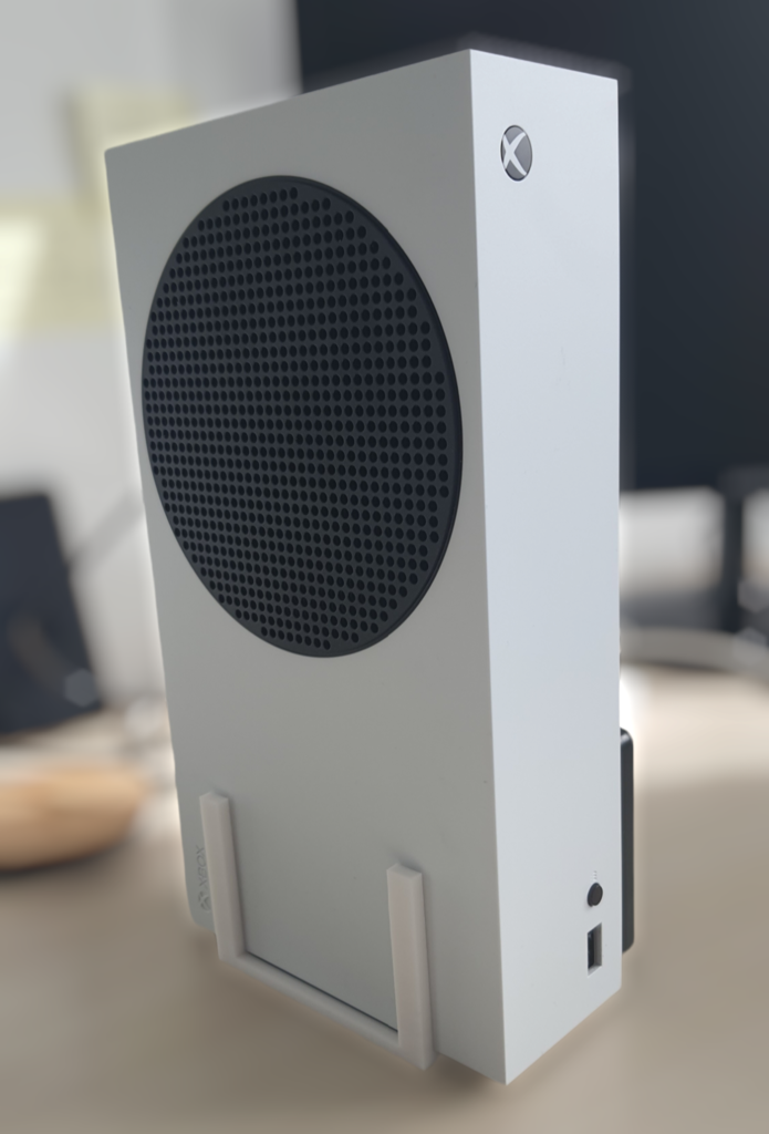 Teline Xbox Series S:lle + ulkoinen HDD