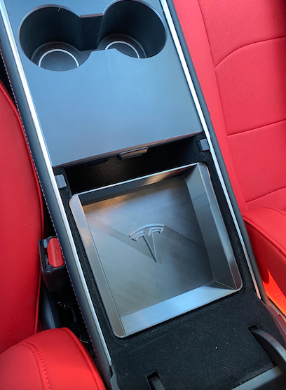 Tesla Model 3 Y 2021 2022 Keskikonsolin takaosan käsinojan lokero