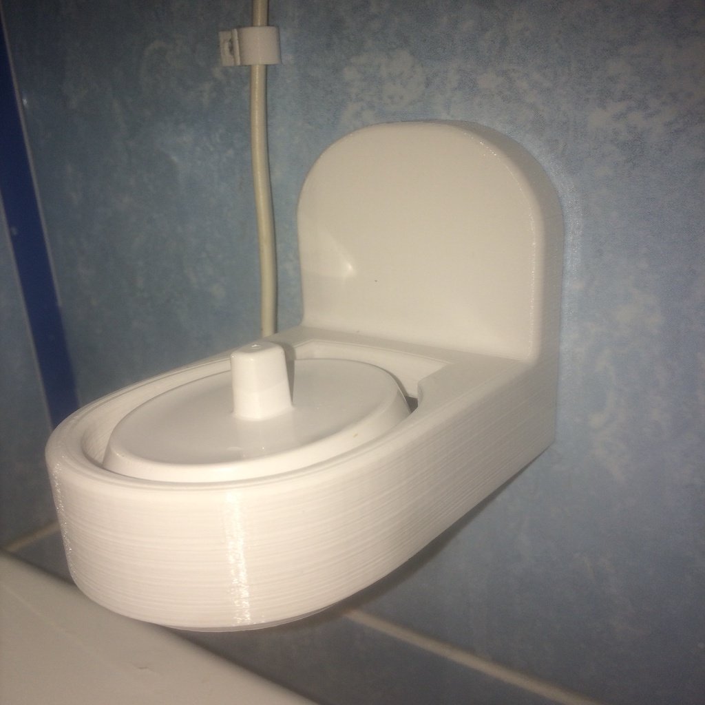 Seinäkiinnike Braun Oral-B 3762 -hammasharjan laturille