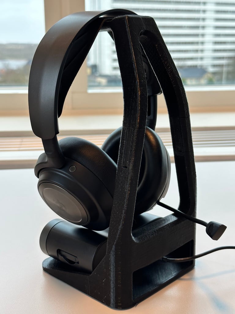 Kuuloketeline SteelSeries Arctis Pro Wireless (+Nova) -kuulokkeille (2 osaa)