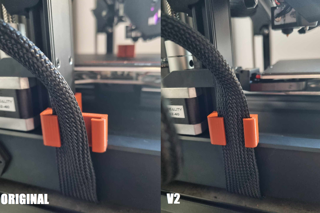 Ender 3 V3 SE/KE Kaapelinpidin v2