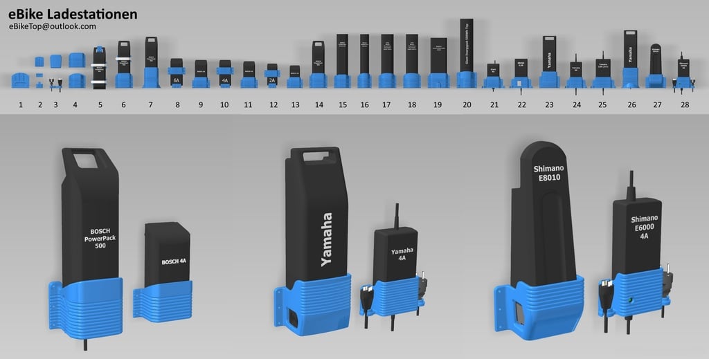 Seinäteline Bosch eBike -akulle (PowerPack 500)